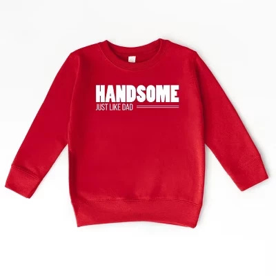 Детский свитшот Juniper Shop Handsome Just Like Dad красный