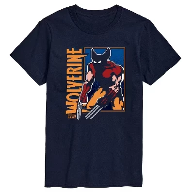 Мужская футболка с коротким рукавом и графическим рисунком Wolverine Pixel, синяя