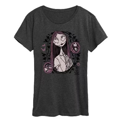 Женская футболка Sally Art Nouveau с коротким рукавом и графическим рисунком heather charcoal