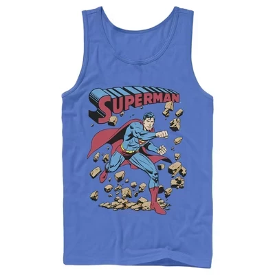 Мужская майка DC Comics Superman Break Barriers, синяя