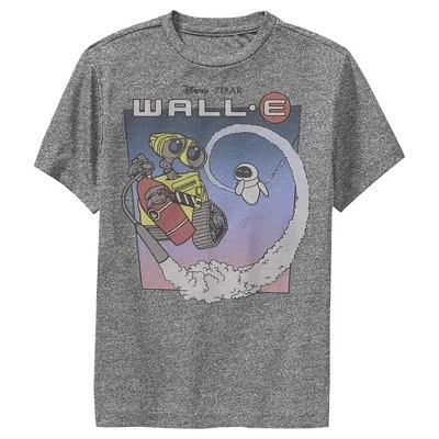 Футболка для мальчиков Wall-E в космосе, серая