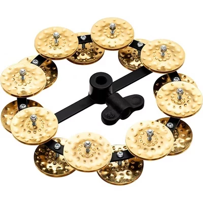 Серия медных колокольчиков Meinl Headliner с ручной чеканкой, Двухрядный Хай-хэт-тамбурин