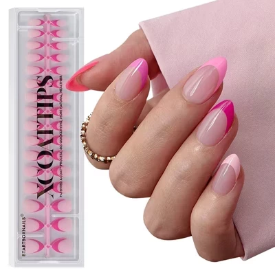 Накладные ногти BTArtboxnails XCOATTIP 160 шт, розовые