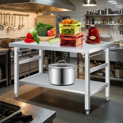 Складной стол Garvee из нержавеющей стали 36″×24″×27.6″