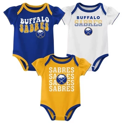 Боди для девочек NHL Buffalo, 3 шт., состаренная латунь