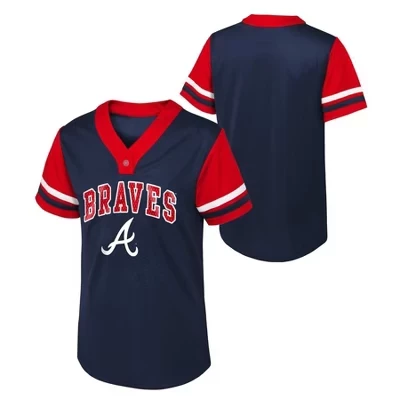 Женская майка Henley от Atlanta Braves