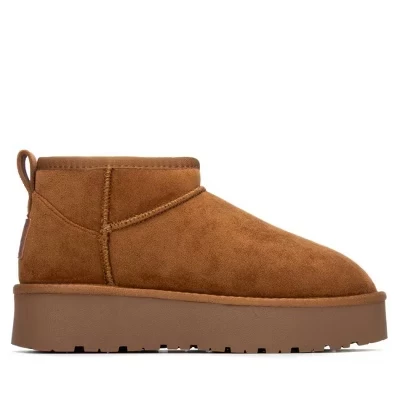 Женские зимние замшевые пинетки Xti 142212 camel