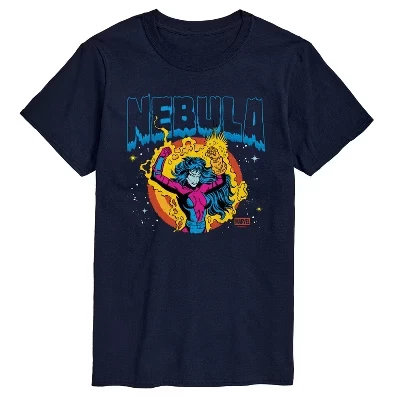 Мужская футболка с коротким рукавом и логотипом Guardians Of The Galaxy - Nebula, синяя