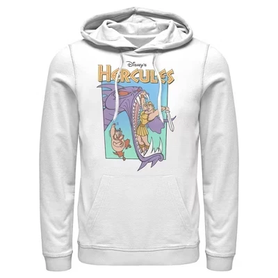 Мужское худи Hercules Hydra Monster, белое