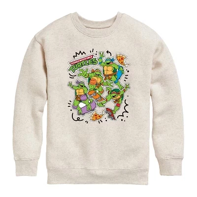 Tmnt Skate Stickers Графическая флисовая толстовка с длинным рукавом из натурального меха