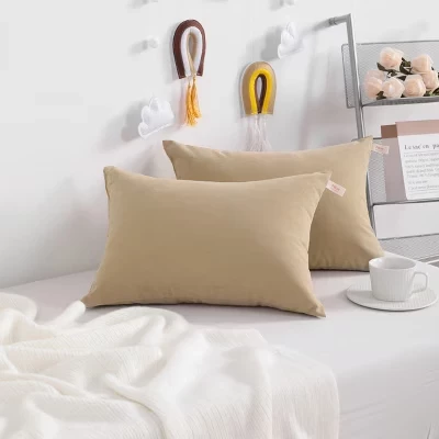 Детские подушки NTBAY 13″×18″ 2 шт., микрофибра, светло-тауп