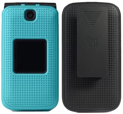 Чехол-кобура Nakedcellphone Quickflip Alcatel V, бирюзовая