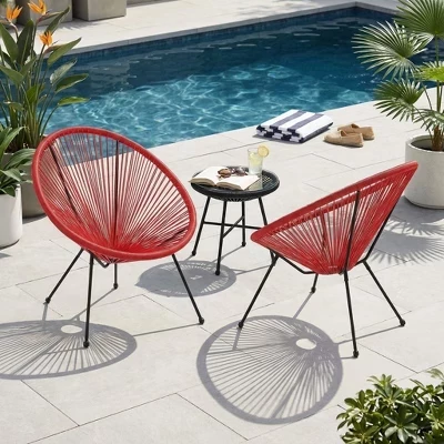 Кресла ModernLuxe Acapulco Anson, 2 шт., оранжевые
