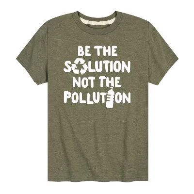 Футболка с коротким рукавом с графическим принтом Be Solution Not Pollution