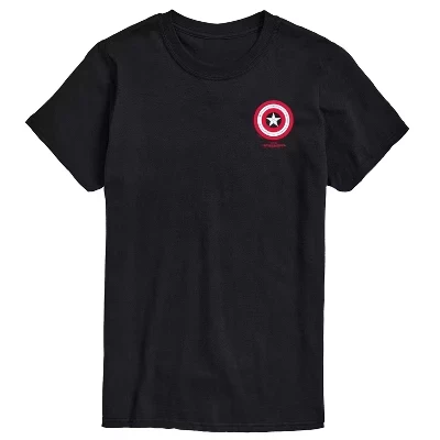 Men's -  - Captain America Icon Short Sleeve Graphic T-Shirt black