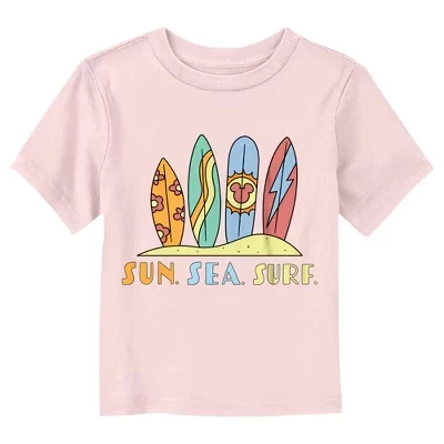 Детская футболка с солнечными досками для серфинга Mickey & Friends Sun Sea Surf Boards