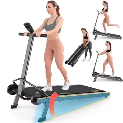 Ручная беговая дорожка Krisrate Manual Walking Pad, уклон 15%, черная