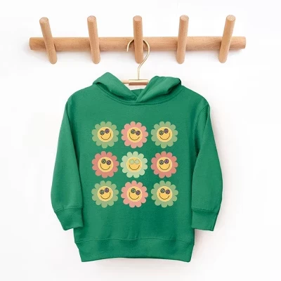 Детское худи The Juniper Shop «Цветы в очках», зеленое
