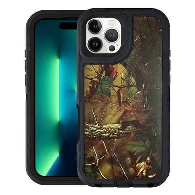 Чехол, совместимый с iPhone 16 Pro Max - Трехслойный камуфляж для сверхпрочной защиты