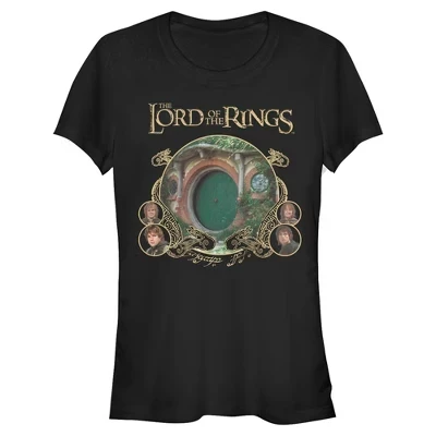 Женская футболка The Lord of the Rings Shire Circles, черная