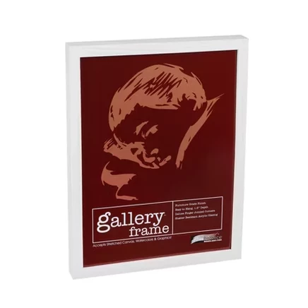 Деревянные рамы для картин Ambiance Gallery глубиной 1,5 дюйма - 4 упаковки 16 × 20 дюймов с белой деревянной рамой, устойчивой к ударам акриловой глазурью и подложкой из МДФ, горизонтальные или