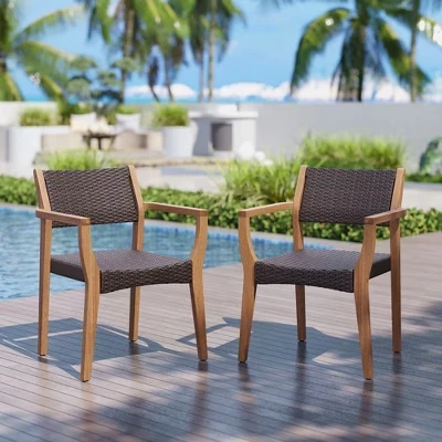 Садовые стулья Captiva Designs с подлокотниками, черные