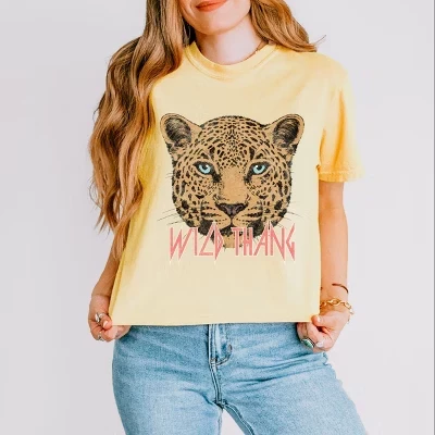 Сливочное масло с кроп-топом Wild Thang Cheetah в квадратной форме