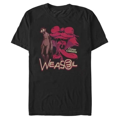 Мужская футболка Creature Commandos Crazy Weasel черного цвета