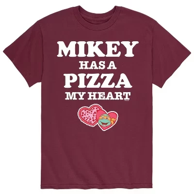 Мужская футболка Черепашки-ниндзя Mikey, бордовая