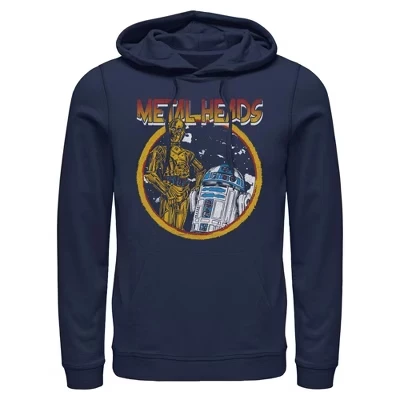 Мужская легкая толстовка с капюшоном Metal Head Rock Droids