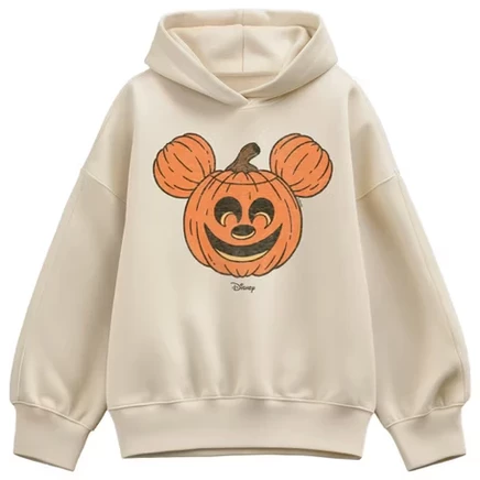 Женское худи Disney Mickey Head Pumpkin, кремовое