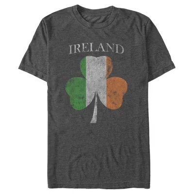 Мужская футболка Lost Gods «Irish Clover Flag», угольная