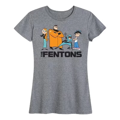 Женская футболка The Fentons с коротким рукавом и рисунком серого цвета