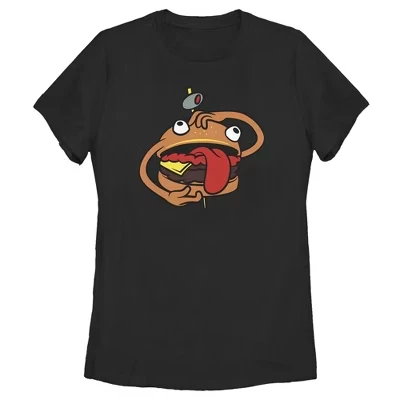 Женская футболка Durr Burger черного цвета