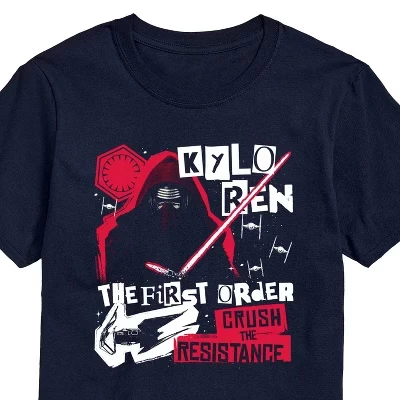 Мужская футболка с коротким рукавом и графическим рисунком Kylo Ren Zine, синяя