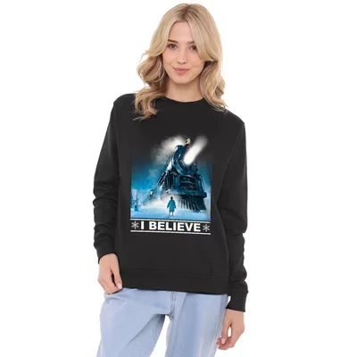 Женская толстовка I Believe Crew черного цвета