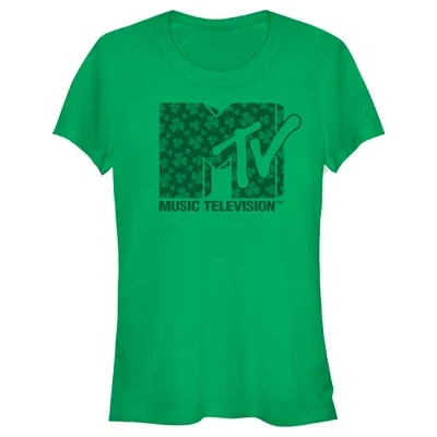 Женская футболка MTV Shamrock Logo, зеленая