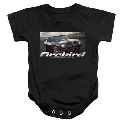Детское боди Pontiac Firebird 76, 24 мес., черное