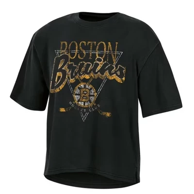 Женская футболка NHL Boston Bruins с коротким рукавом, разноцветная