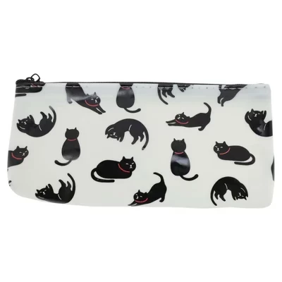 Пенал Unique Bargains с принтом кошки, белый