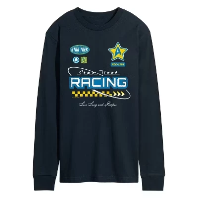 Мужская футболка из джерси Star Fleet Racing с длинным рукавом и графическим рисунком