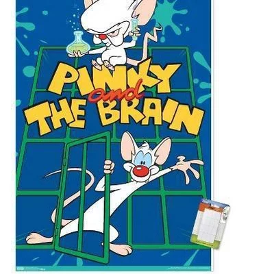 Pinky And The Brain - Key Art Настенный плакат без рамки с принтом 