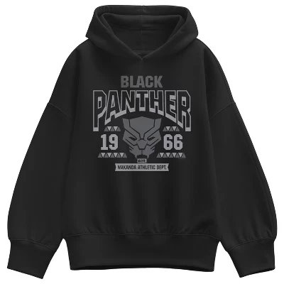 Женское худи Marvel Black Panther Collegiate, черное
