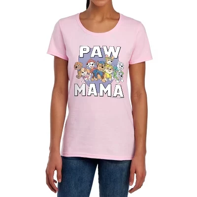 Женская футболка Paw Patrol Paw Mama, розовая