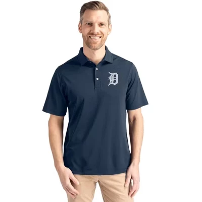 Detroit Tigers Virtue Eco Pique Переработанное мужское поло синего цвета