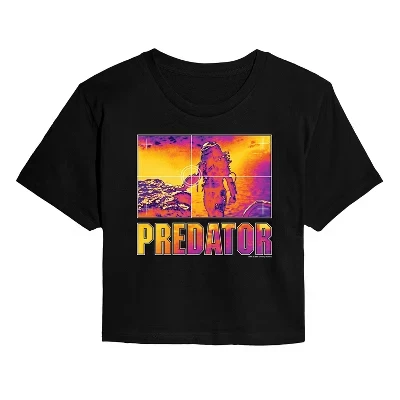 Женская футболка Predator «Тепловое зрение», черная