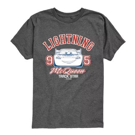 Футболка для мальчиков Cars Lightning McQueen, серая