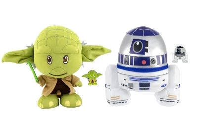 Набор плюшевых игрушек Star Wars, Йода и R2-D2, 18 см