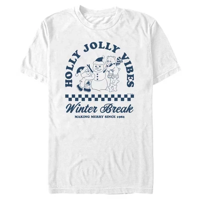Мужская футболка Care Bears Holly Jolly Vibes, белая