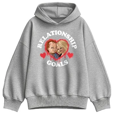 Женская - - Bride of Valentine Relationship Goals Объемная флисовая толстовка с капюшоном athletic heather